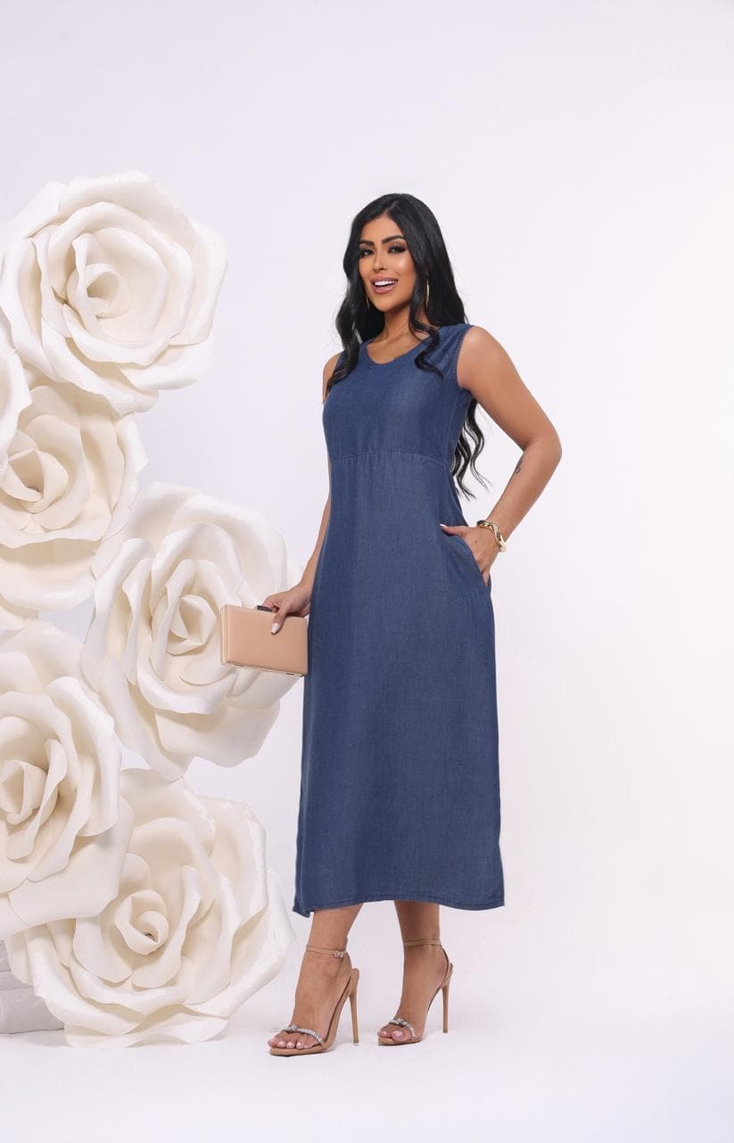 Vestido Longo Jeans